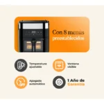 Quanta Freidora Qtfeg550 2 En 1 + Balanza Digital De Cocina Qtblc900 5.5L 220V
