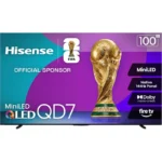 Tv Smart 100" Hisense 100Qd7Qf Qled 4K/144Hz/Google Tv/Bt/Cast/Dolby Vision/Alexa