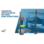 Monitor Suporte Para 2 Monitores Elg T80N2V 15-32"