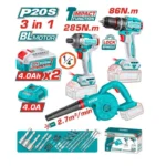 Total Kit Tosli250883 20V 3En1 220V-50/60Hz (2X Bat.4.0Ah)